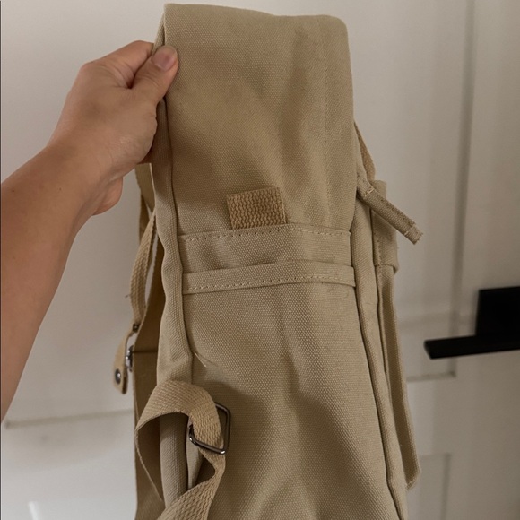 Canvas Daypack Backpack in Beige - Unbranded - Picture 5 of 9